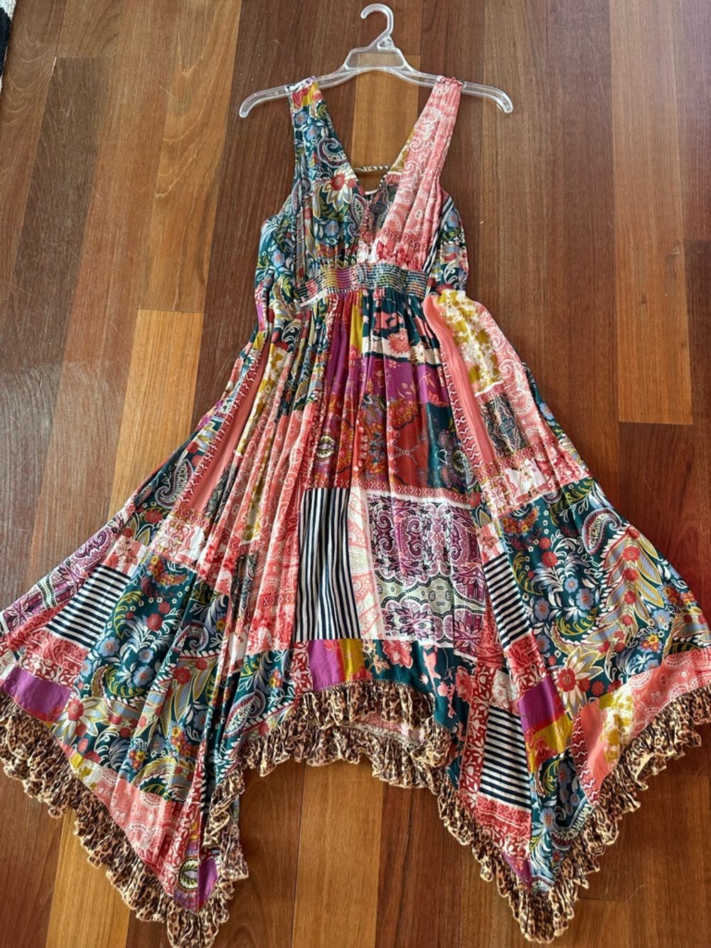 Anthropologie Multicolor Floral Paisley Maxi Dress - Picture 6 of 9